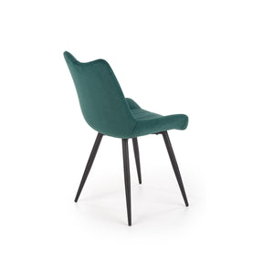 Scaun tapitat K388, verde, 53x61x87 cm