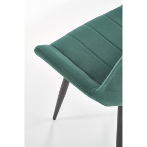 Scaun tapitat K388, verde, 53x61x87 cm