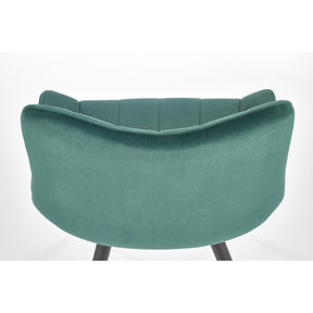 Scaun tapitat K388, verde, 53x61x87 cm