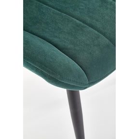 Scaun tapitat K388, verde, 53x61x87 cm