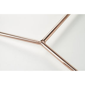 Scaun tapitat K390, crem/gri inchis/auriu, 46x60x90 cm