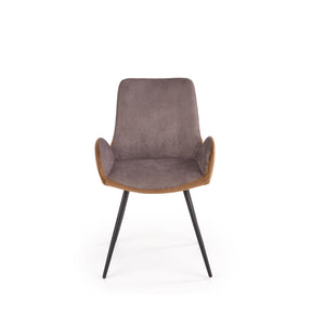 Scaun tapitat K392, gri/maro, 53x60x82 cm
