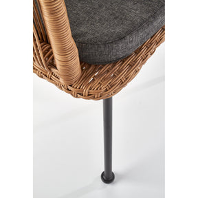 Scaun K400, stejar natural/negru, 55X37X74 CM