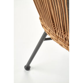Scaun K400, stejar natural/negru, 55X37X74 CM