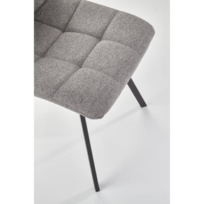 Scaun tapitat K402, gri, 45x55x86 cm