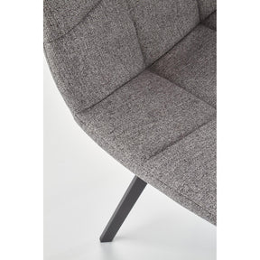 Scaun tapitat K402, gri, 45x55x86 cm