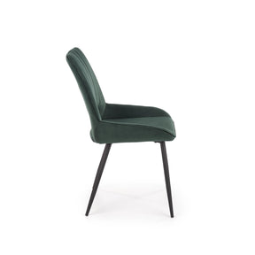 Scaun tapitat K404, verde, 52x58x88 cm