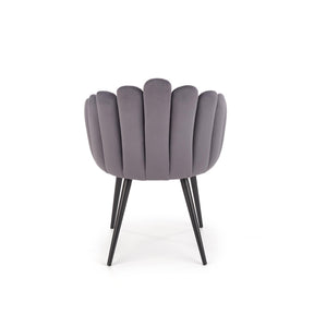 Scaun tapitat K410, gri inchis, 65x62x85 cm