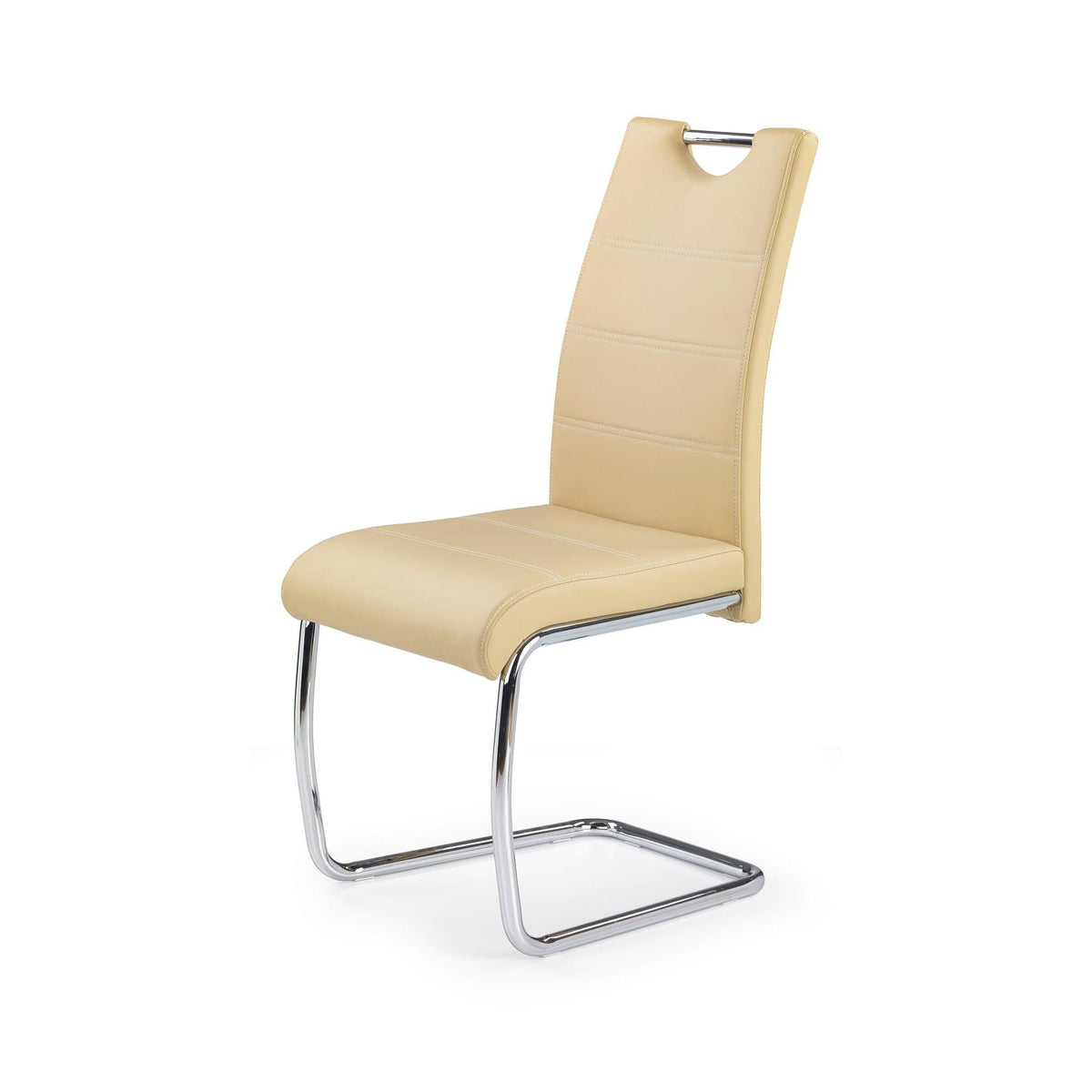 Scaun din metal K211 bej, 42x60x97 cm