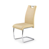Scaun din metal K211 bej, 42x60x97 cm