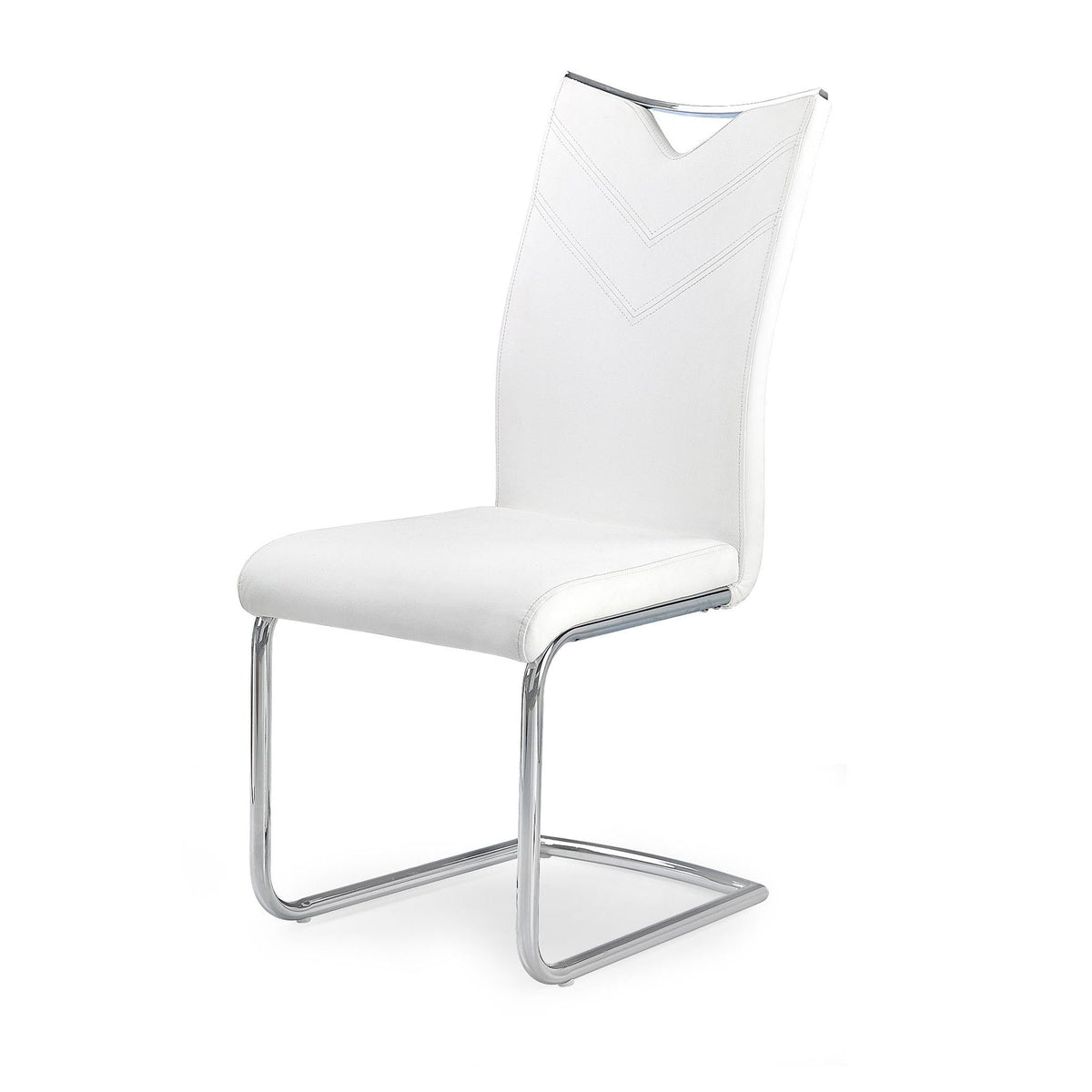 Scaun tapitat cu piele ecologica K224, 44X59X100 CM