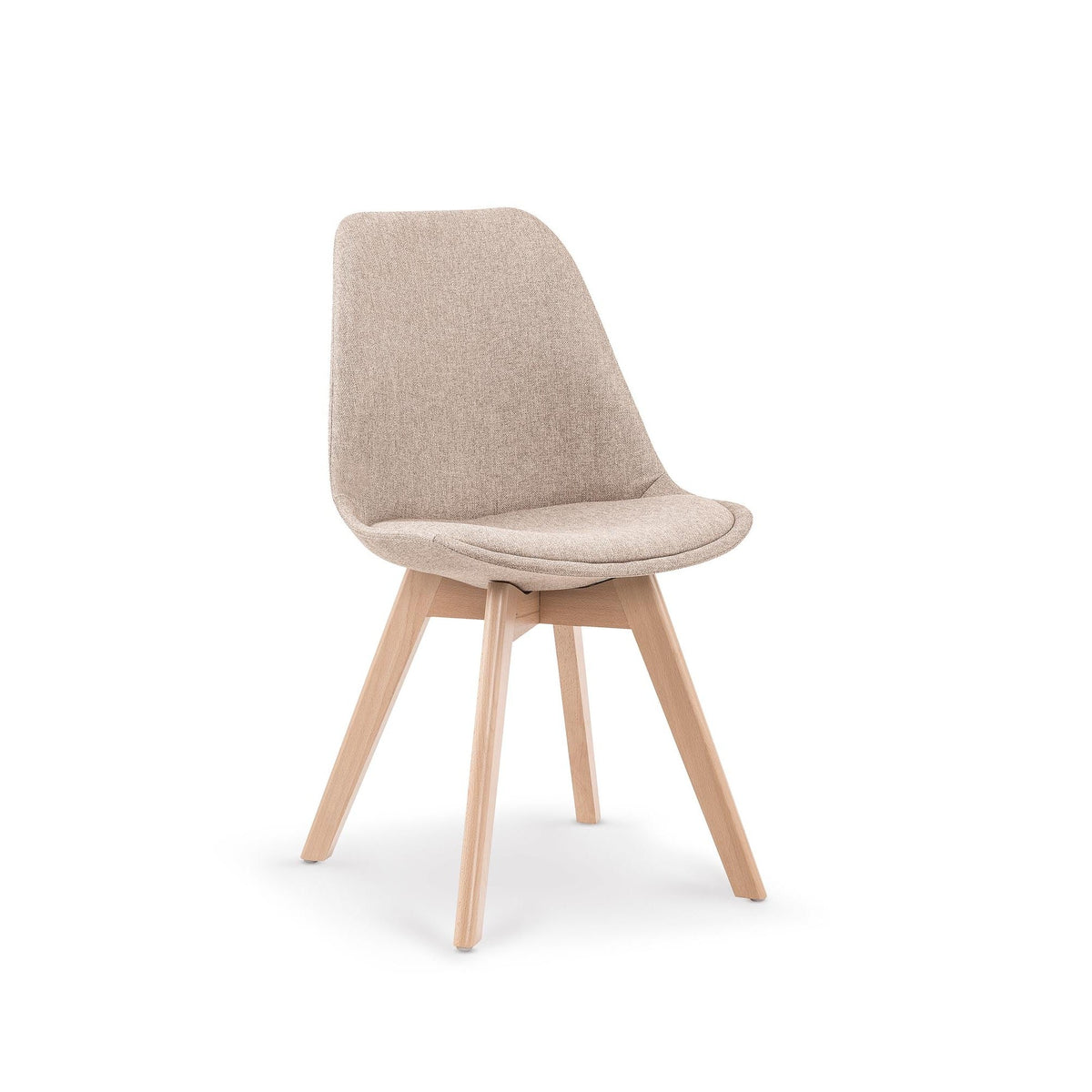 Scaun tapitat cu stofa bej K303, 48X54X83 CM