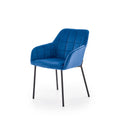 Scaun living albastru marin K305, 58X57X80 CM