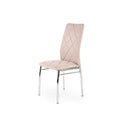Scaun ieftin tapitat bej K309, 43X57X97 CM