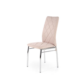 Scaun ieftin tapitat bej K309, 43X57X97 CM - ACAJU 