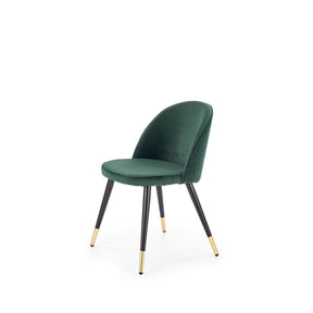 Scaun elegant tapitat cu stofa verde K315, 49X50X80 CM - ACAJU 