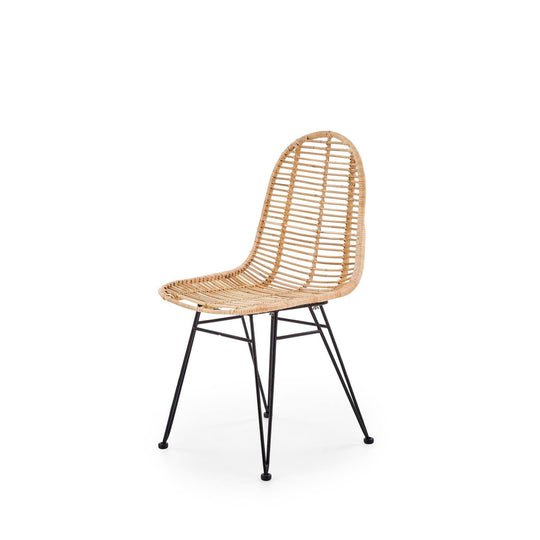 Scaun din ratan natural, K337, 44X55X90 CM
