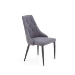 Scaun tapitat K365, gri, 52x57x90 cm