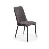 Scaun tapitat K368, gri inchis, 45x58x92 cm