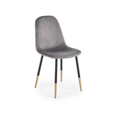 Scaun tapitat K379, gri, 45x48x88