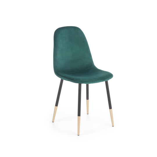 Scaun tapitat K379, verde, 45x48x88 cm