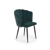 Scaun tapitat K386, verde, 60x58x84 cm