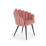 Scaun tapitat K410, roz, 65x62x85 cm