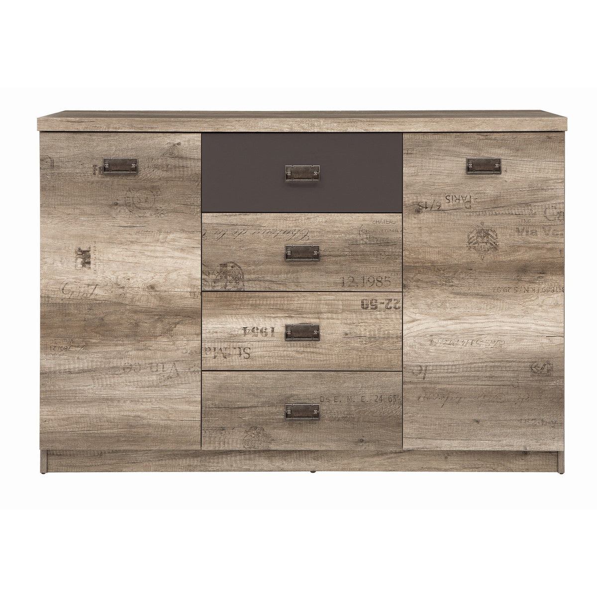 Comoda 130 cm Malcolm, 130x40x88 cm