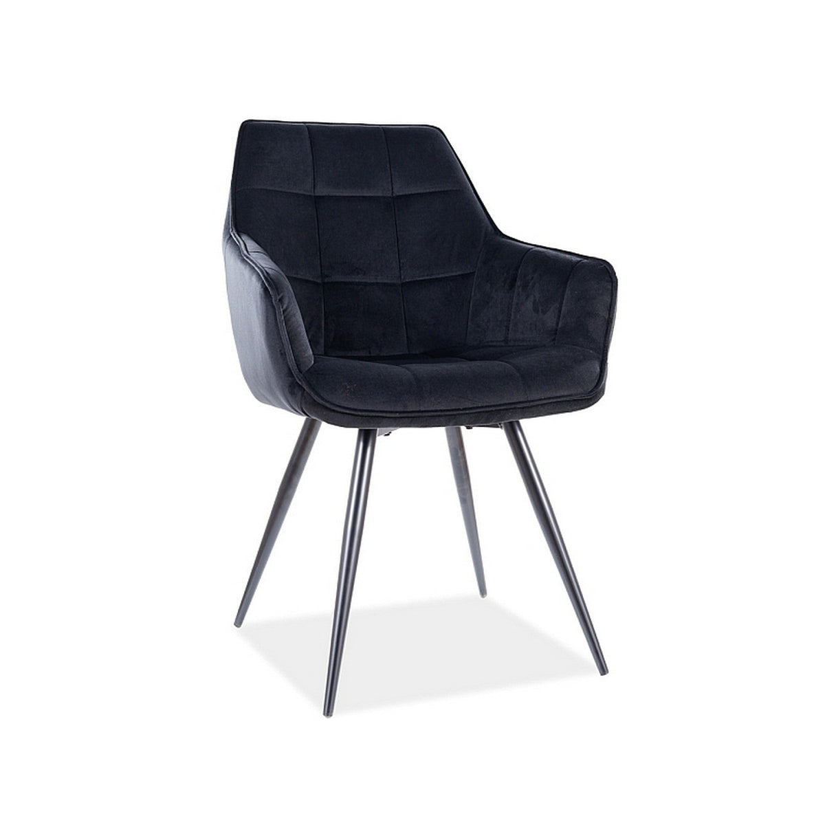 Scaun Lilia, negru, 59x45x90 cm
