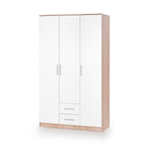 Dulap LIMA S-3, alb/sonoma, 120x52x205 cm