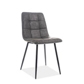 Scaun LOOK, gri, 45x38x88