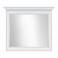 Oglinda decorativa Idento, alba, 99x7x76 cm