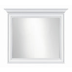 Oglinda decorativa Idento, alba, 99x7x76 cm