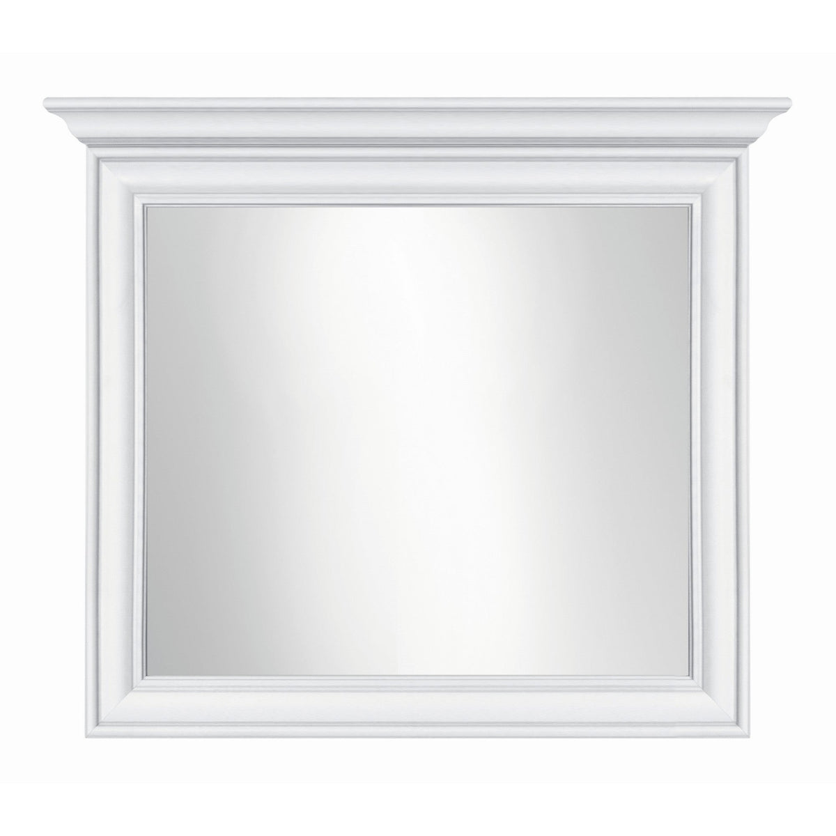 Oglinda decorativa Idento B, alba, 99x6.5x76 cm