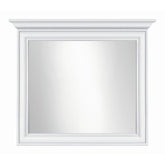 Oglinda decorativa Idento, alba, MDF, 99x6.5x76 cm