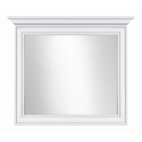 Oglinda decorativa Idento, alba, 99x6.5x76 cm