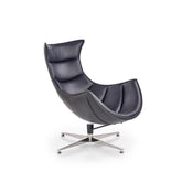 Scaun negru rotativ Luxor, 86X94X96 CM - ACAJU 
