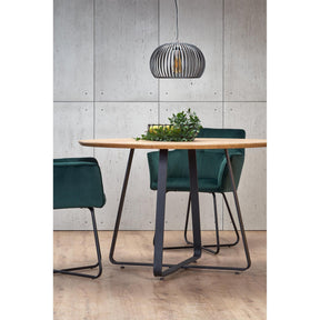 Scaun tapitat K377, verde, 60x62x81 cm