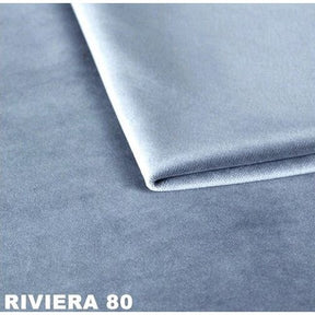 Canapea extensibila Aldo 3L, stofa catifelata gri-albastrui - Riviera 80, 227x106x92 cm