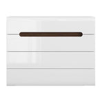 Comoda de dormitor alb Azteca Trio, 105X41X84 CM
