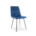 Scaun MILA, negru/albastru, 47x41x87