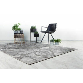 Covor MARMARIS 402, 80x150 cm, forma dreptunghiulara, fibre sintetice, gri
