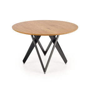 Masuta MOZAMBIK, stejar auriu/negru, 120x75 cm