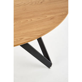 Masuta MOZAMBIK, stejar auriu/negru, 120x75 cm