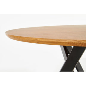 Masuta MOZAMBIK, stejar auriu/negru, 120x75 cm