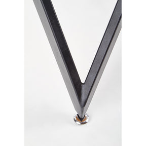 Masuta MOZAMBIK, stejar auriu/negru, 120x75 cm