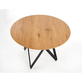 Masuta MOZAMBIK, stejar auriu/negru, 120x75 cm