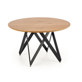 Masuta MOZAMBIK, stejar auriu/negru, 120x75 cm