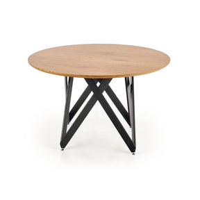 Masuta MOZAMBIK, stejar auriu/negru, 120x75 cm