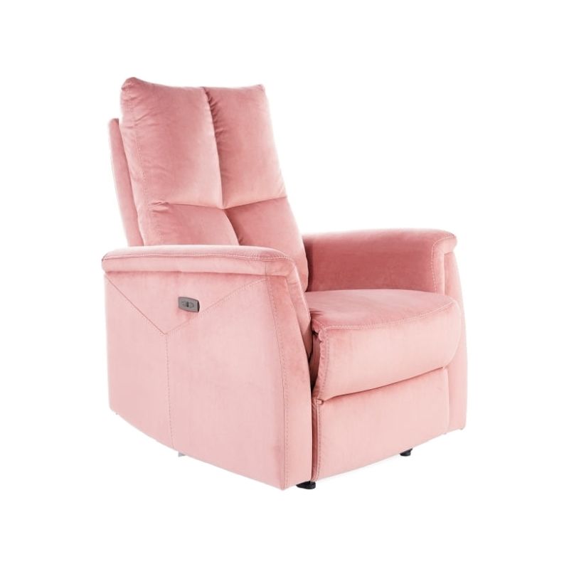Fotoliu recliner roz NEPTUN, 76x57x96 cm
